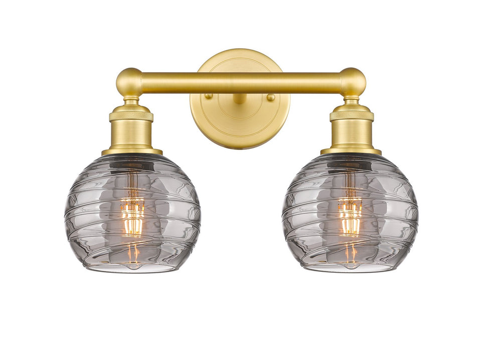Innovations 616-2W-SG-G1213-6SM Two Light Bath Vanity, Satin Gold