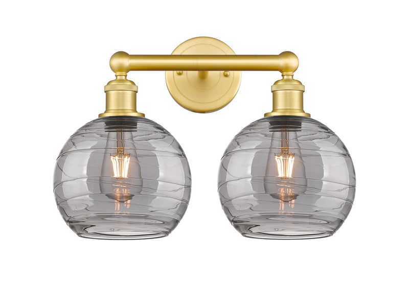 Innovations 616-2W-SG-G1213-8SM Two Light Bath Vanity, Satin Gold