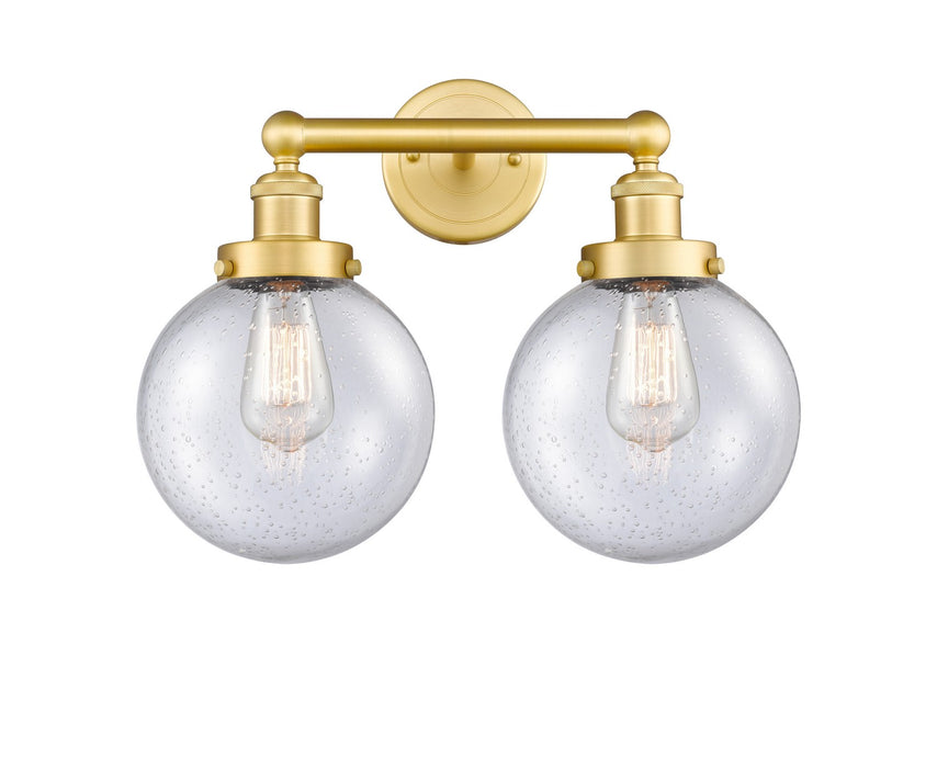 Innovations 616-2W-SG-G204-8 Two Light Bath Vanity, Satin Gold