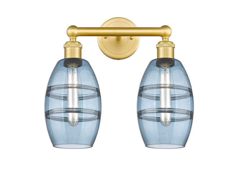 Innovations 616-2W-SG-G557-6BL Two Light Bath Vanity, Satin Gold