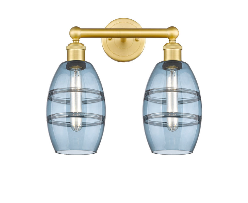 Innovations 616-2W-SG-G557-6BL Two Light Bath Vanity, Satin Gold