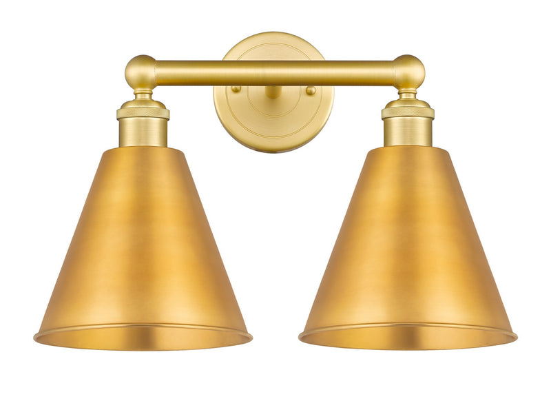 Innovations 616-2W-SG-MBC-8-SG Two Light Bath Vanity, Satin Gold
