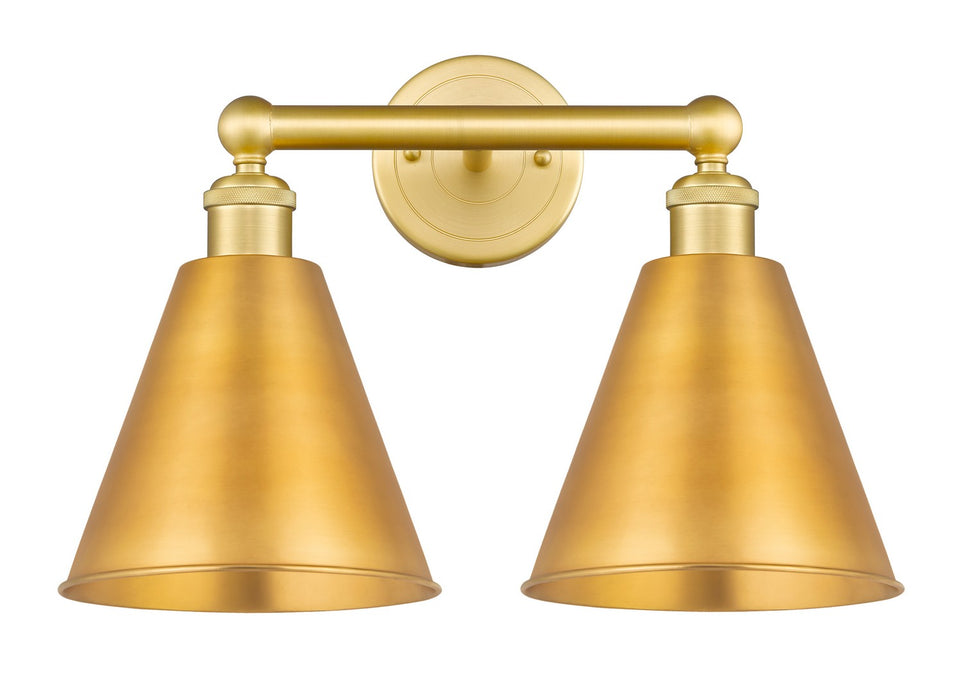 Innovations 616-2W-SG-MBC-8-SG Two Light Bath Vanity, Satin Gold