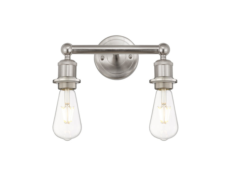 Innovations 616-2W-SN Two Light Bath Vanity, Satin Nickel