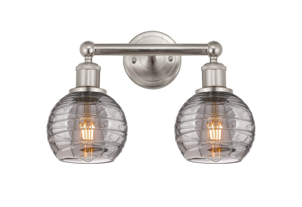 Innovations 616-2W-SN-G1213-6SM Two Light Bath Vanity, Brushed Satin Nickel