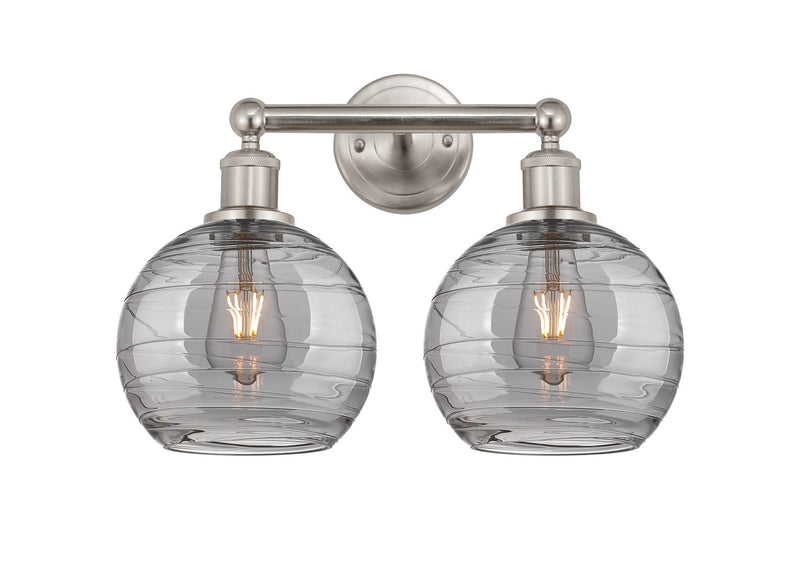 Innovations 616-2W-SN-G1213-8SM Two Light Bath Vanity, Satin Nickel