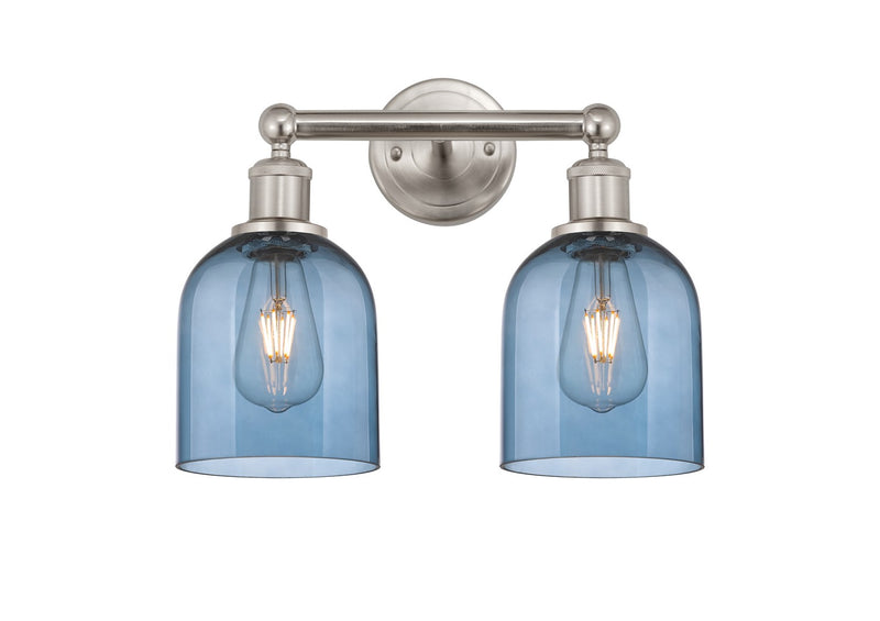 Innovations 616-2W-SN-G558-6BL Two Light Bath Vanity, Brushed Satin Nickel