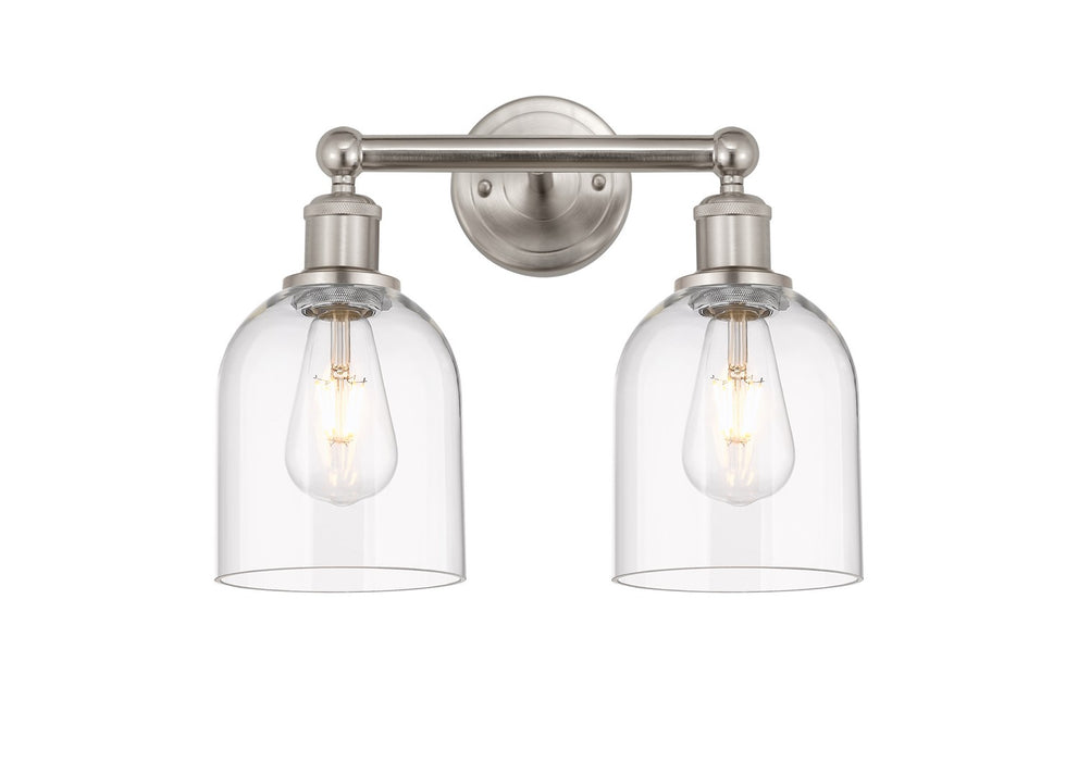 Innovations 616-2W-SN-G558-6CL Two Light Bath Vanity, Brushed Satin Nickel