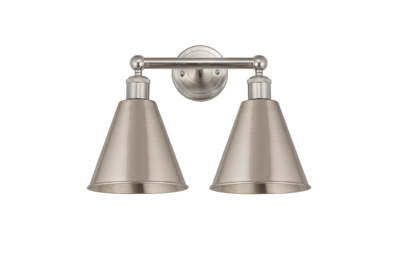 Innovations 616-2W-SN-MBC-8-SN Two Light Bath Vanity, Satin Nickel
