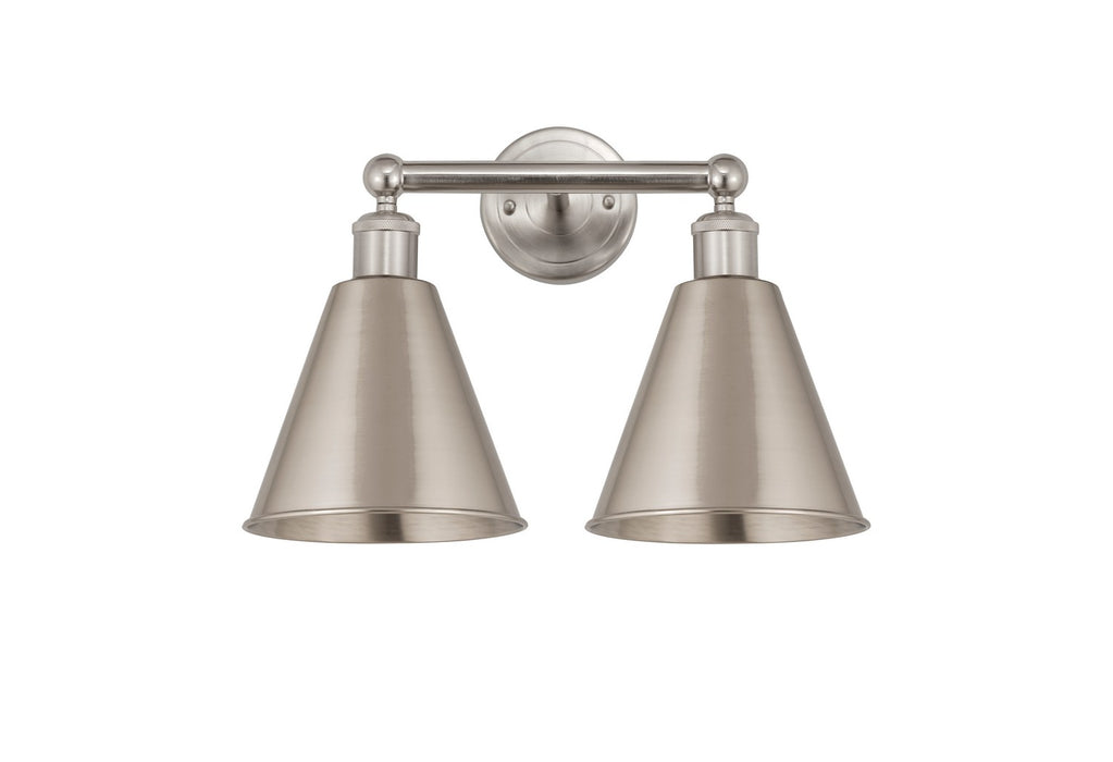 Innovations 616-2W-SN-MBC-8-SN Two Light Bath Vanity, Satin Nickel