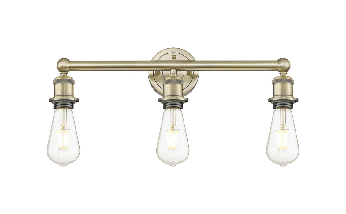 Innovations 616-3W-AB Three Light Bath Vanity, Antique Brass