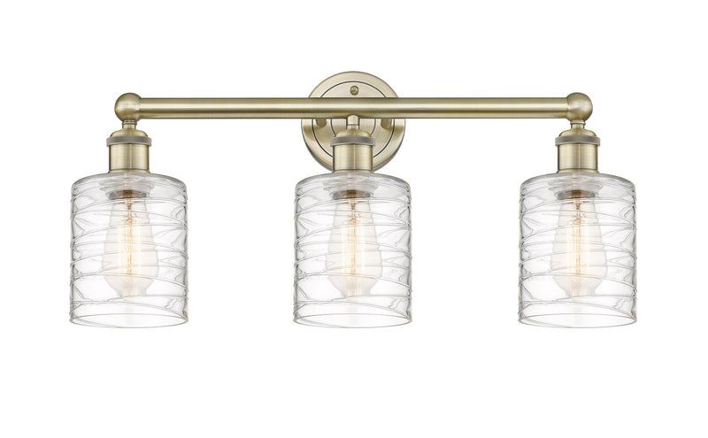Innovations 616-3W-AB-G1113 Three Light Bath Vanity, Antique Brass