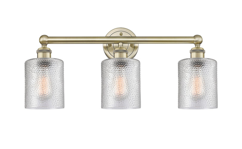 Innovations 616-3W-AB-G112 Three Light Bath Vanity, Antique Brass