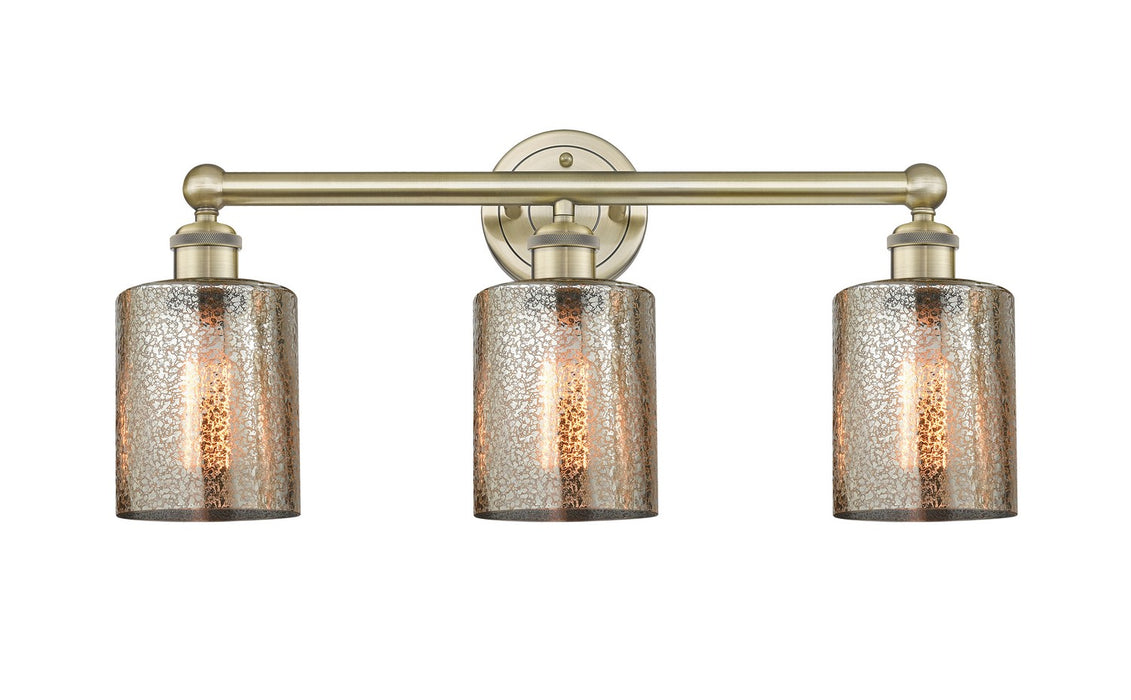 Innovations 616-3W-AB-G116 Three Light Bath Vanity, Antique Brass