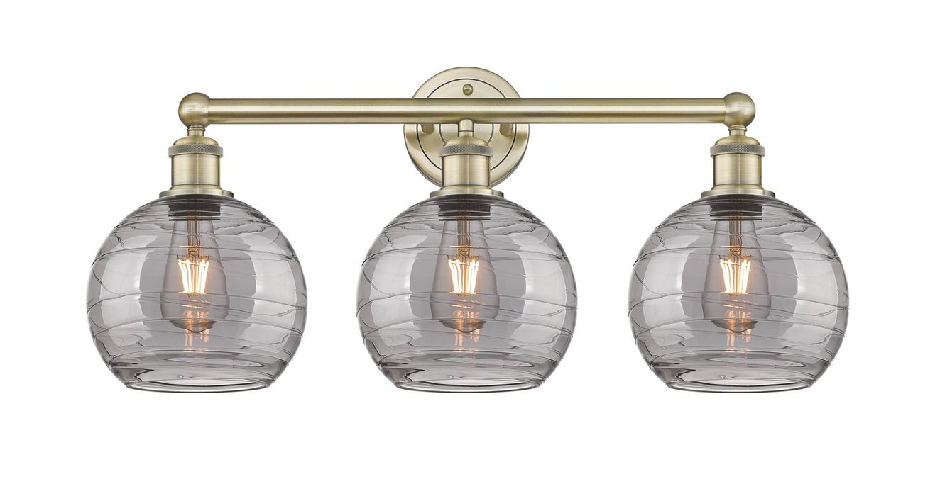 Innovations 616-3W-AB-G1213-8SM Three Light Bath Vanity, Antique Brass