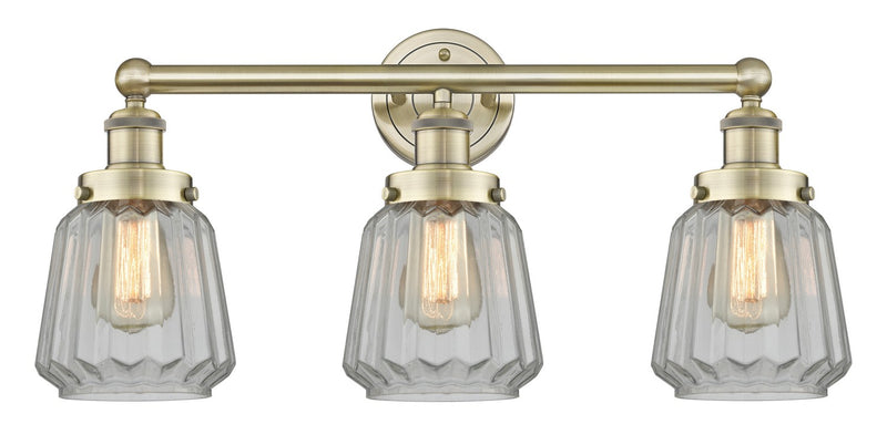 Innovations 616-3W-AB-G142 Three Light Bath Vanity, Antique Brass