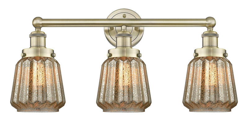 Innovations 616-3W-AB-G146 Three Light Bath Vanity, Antique Brass