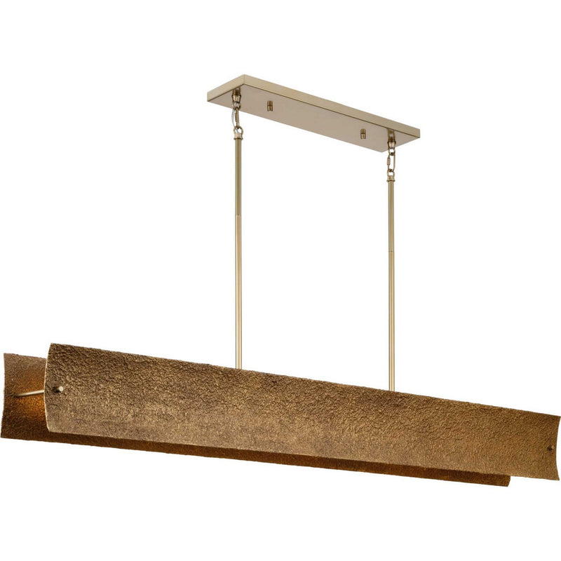 Progress Lighting P400369-205 Eight Light Island Pendant, Soft Gold