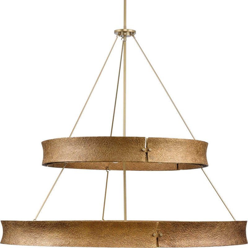 Progress Lighting P400377-205 13 Light Chandelier, Soft Gold