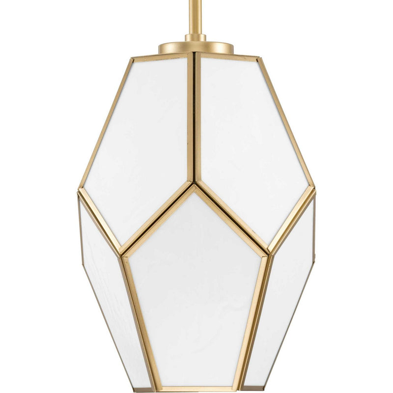 Progress Lighting P500435-078 One Light Pendant, Vintage Gold