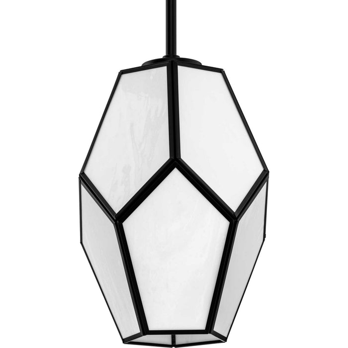 Progress Lighting P500435-31M One Light Pendant, Matte Black