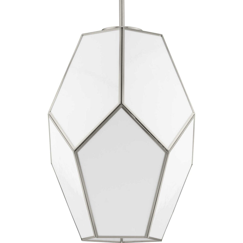 Progress Lighting P500436-009 One Light Pendant, Brushed Nickel