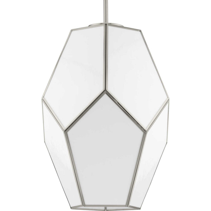 Progress Lighting P500436-009 One Light Pendant, Brushed Nickel