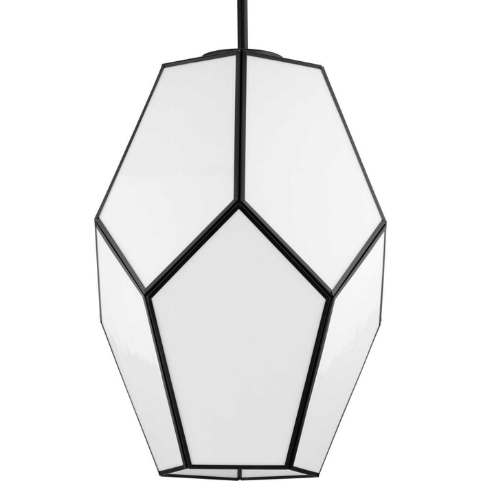 Progress Lighting P500436-31M One Light Pendant, Matte Black
