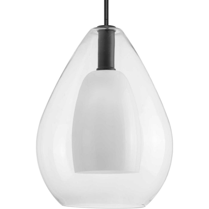 Progress Lighting P500439-31M One Light Pendant, Matte Black