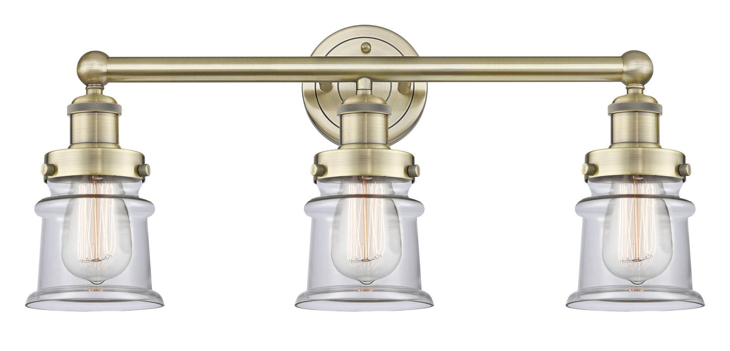 Innovations 616-3W-AB-G182S Three Light Bath Vanity, Antique Brass