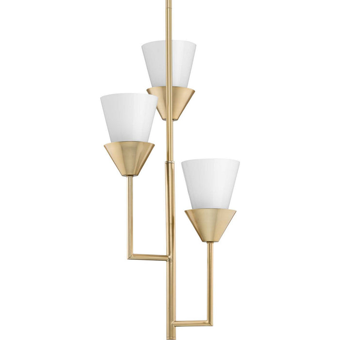 Progress Lighting P500445-205 Three Light Pendant, Soft Gold