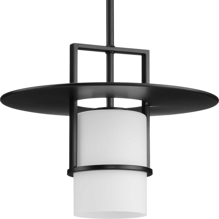 Progress Lighting P500446-31M One Light Pendant, Matte Black