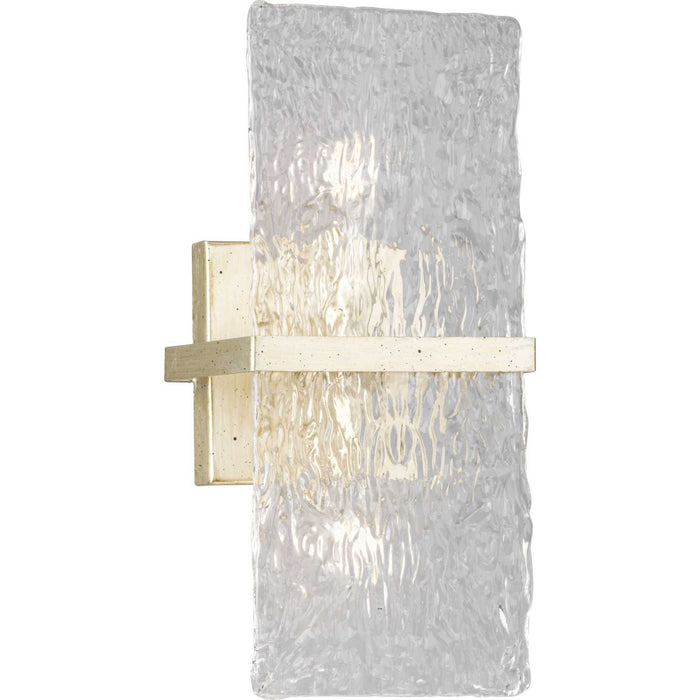 Progress Lighting P710125-176 Two Light Wall Sconce, Gilded Silver