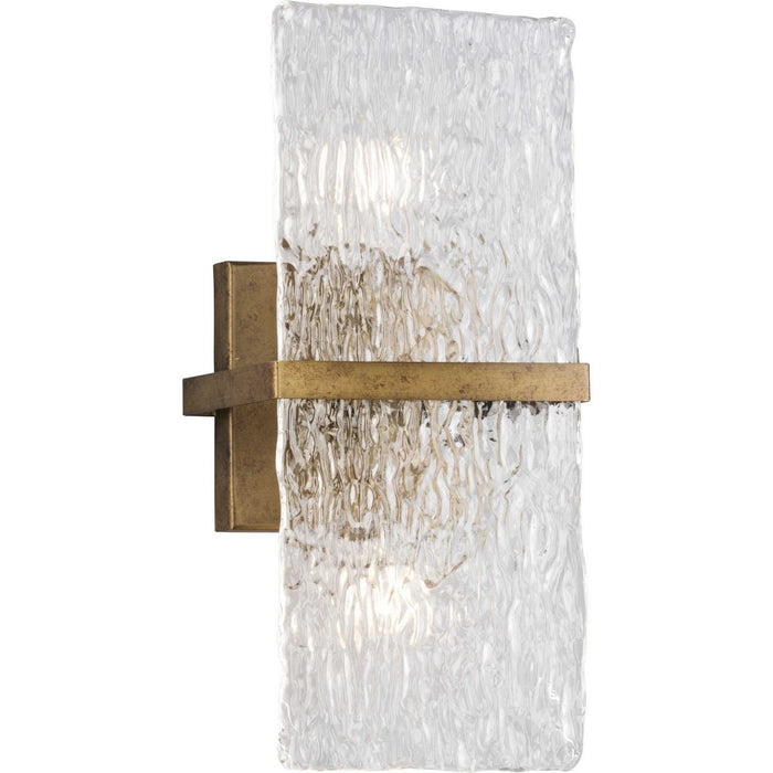 Progress Lighting P710125-204 Two Light Wall Sconce, Gold Ombre
