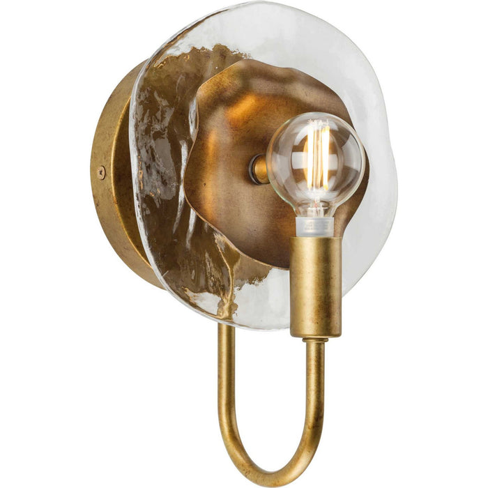 Progress Lighting P710128-204 One Light Wall Bracket, Gold Ombre
