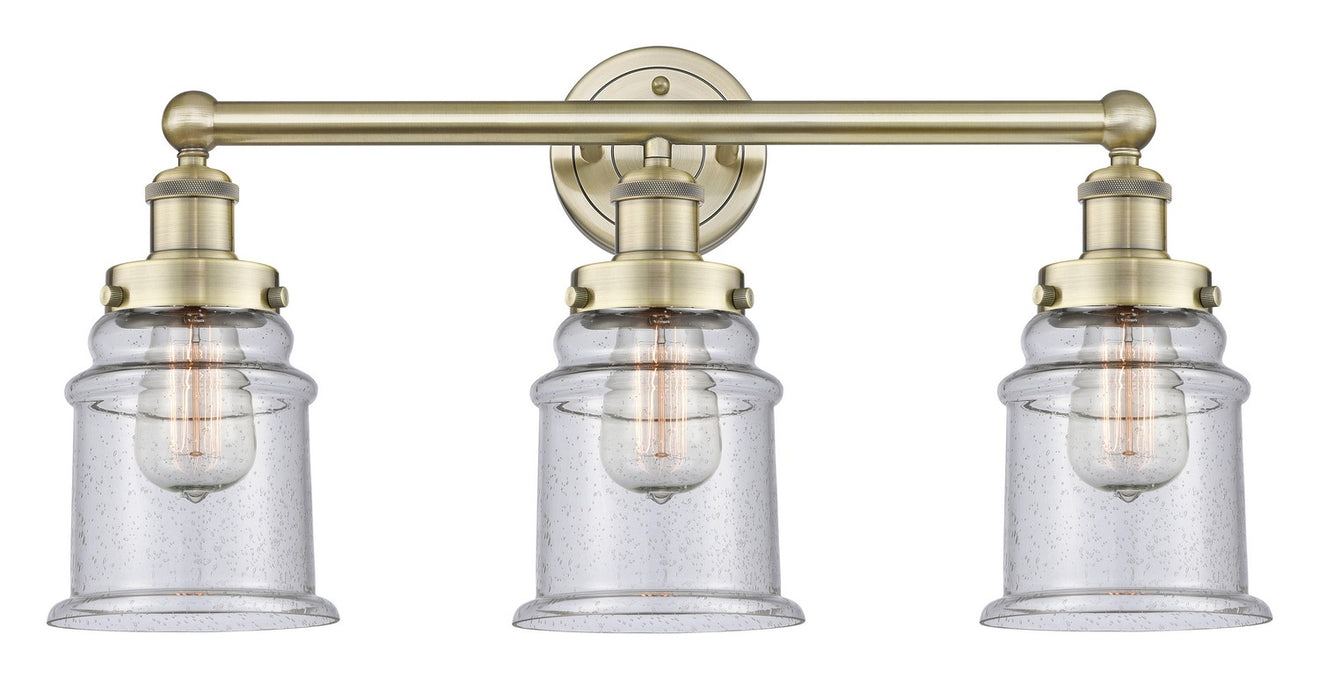 Innovations 616-3W-AB-G184 Three Light Bath Vanity, Antique Brass