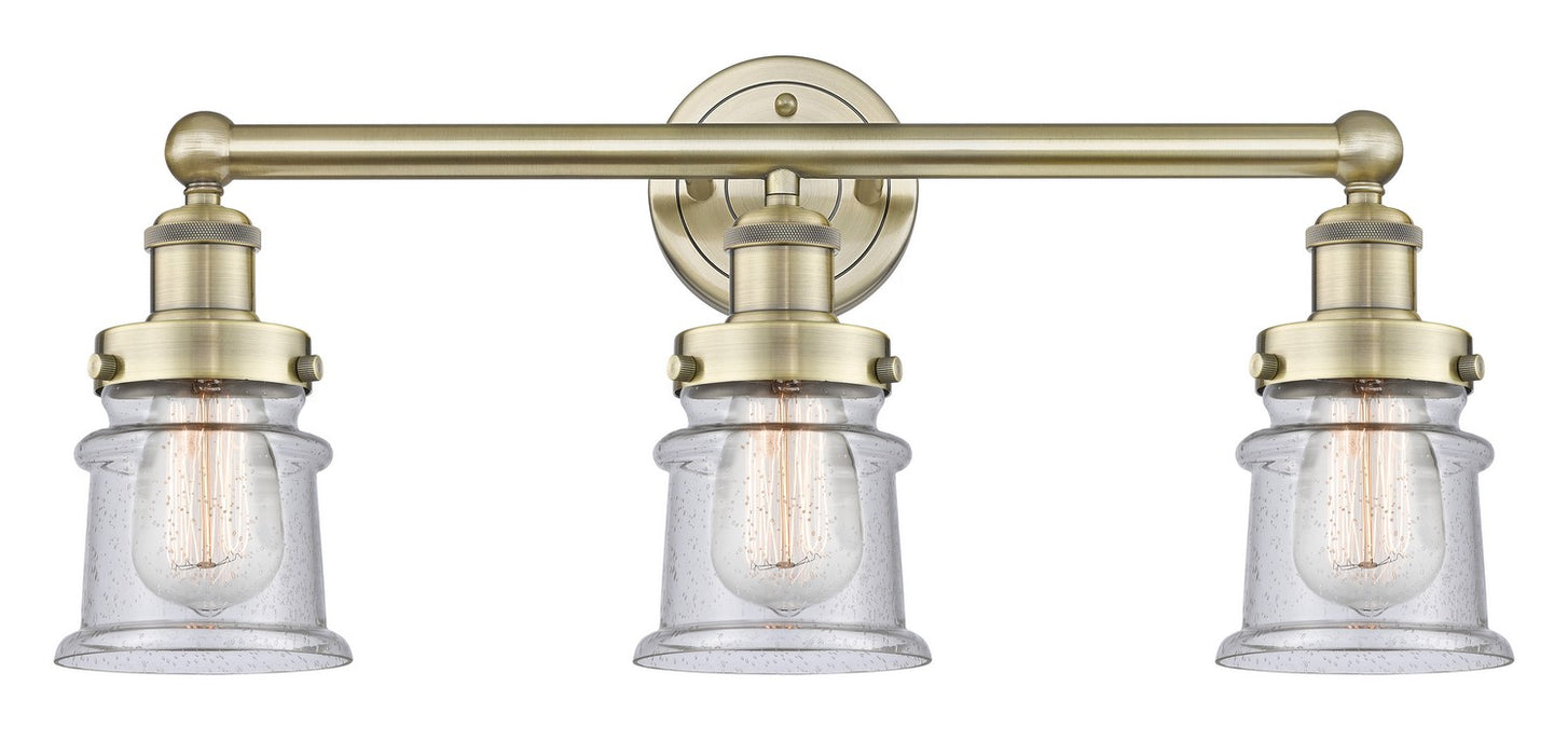 Innovations 616-3W-AB-G184S Three Light Bath Vanity, Antique Brass