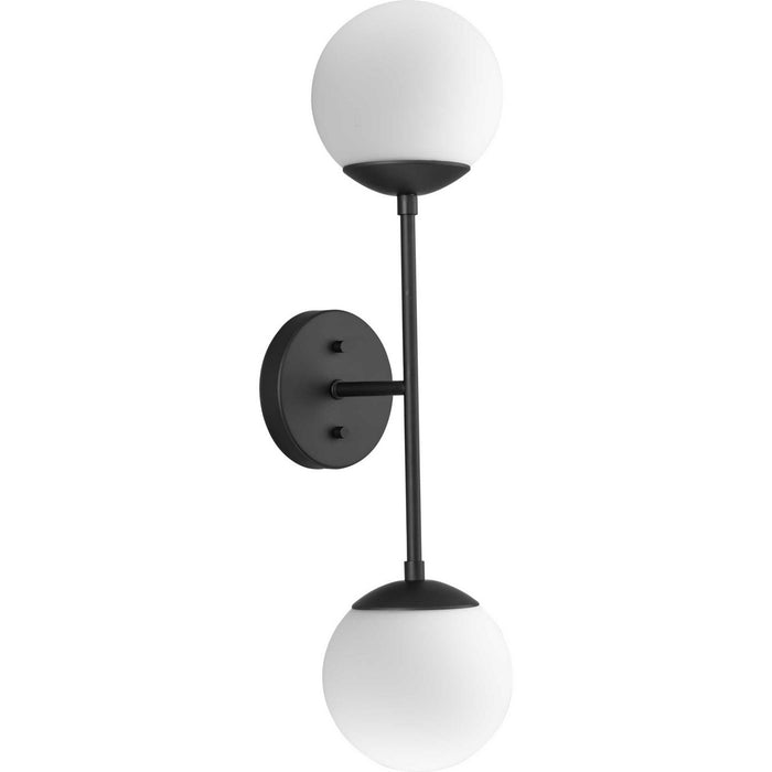 Progress Lighting P710130-31M Two Light Wall Bracket, Matte Black