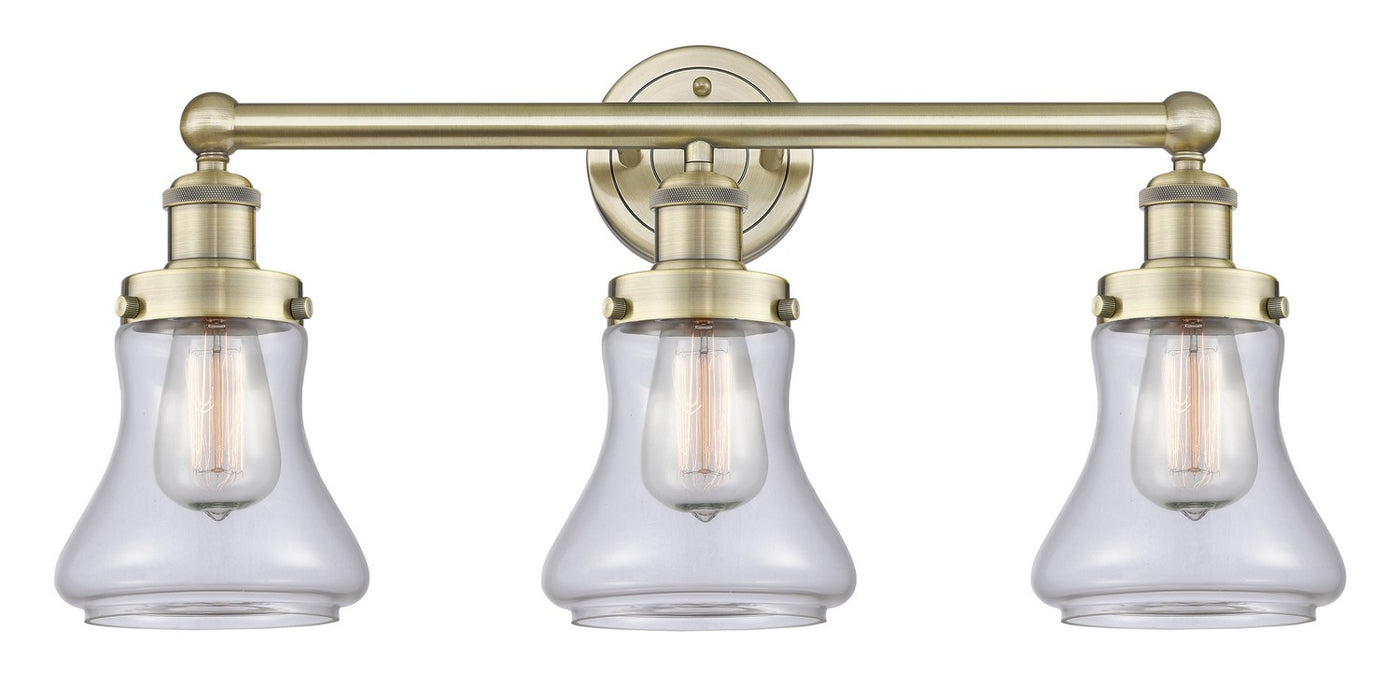 Innovations 616-3W-AB-G192 Three Light Bath Vanity, Antique Brass
