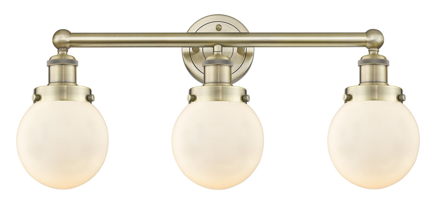 Innovations 616-3W-AB-G201-6 Three Light Bath Vanity, Antique Brass