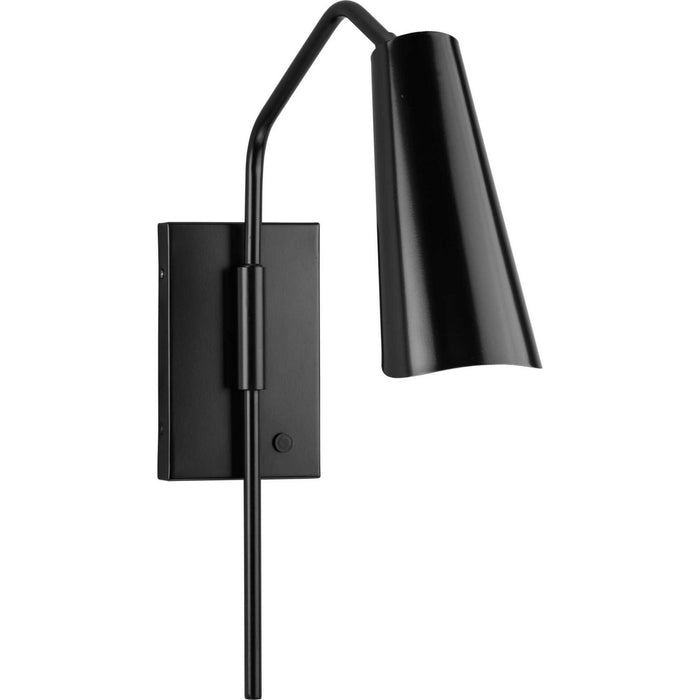 Progress Lighting P710131-31M One Light Wall Bracket, Matte Black