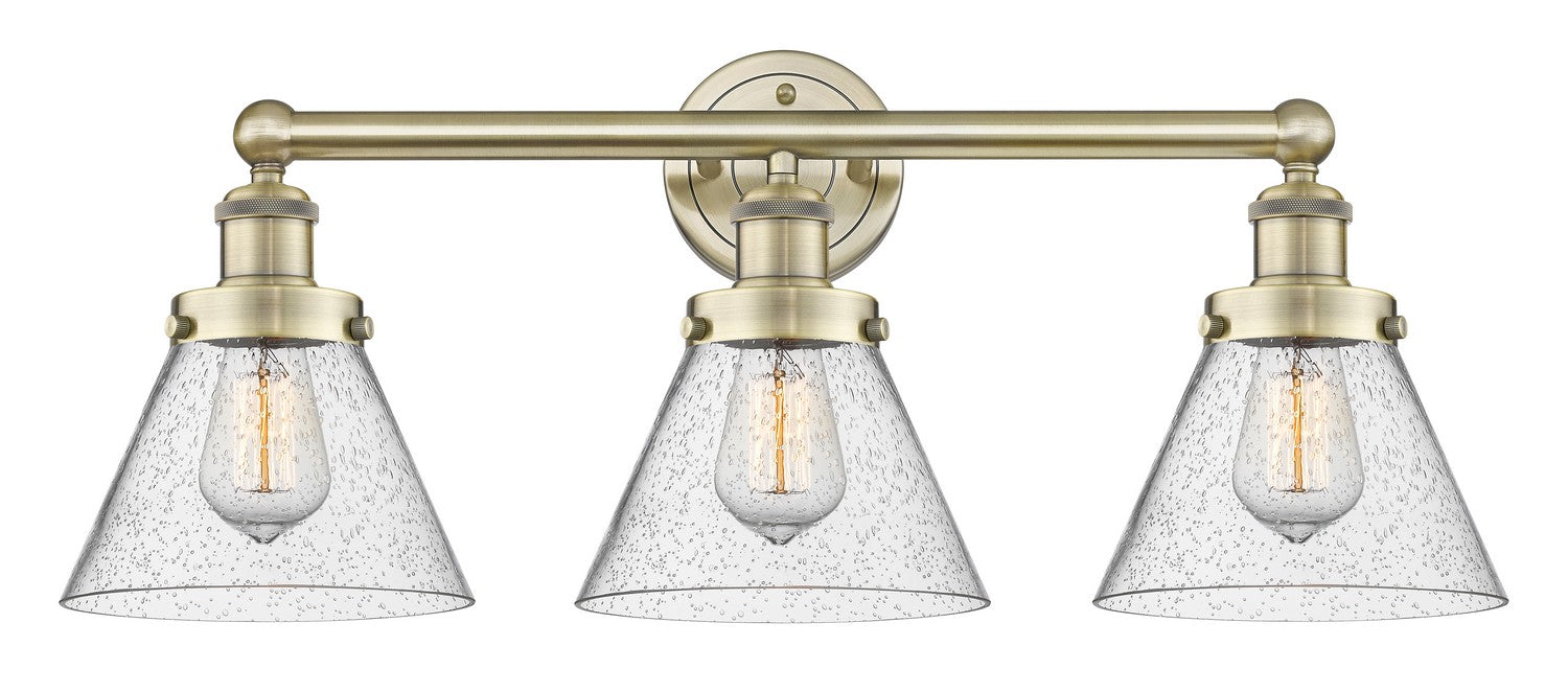 Innovations 616-3W-AB-G44 Three Light Bath Vanity, Antique Brass