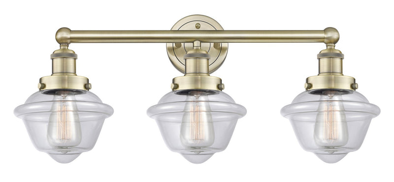 Innovations 616-3W-AB-G532 Three Light Bath Vanity, Antique Brass