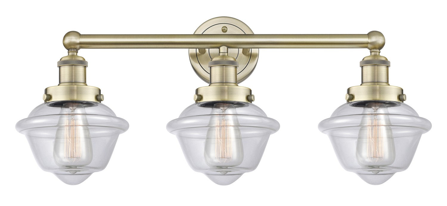Innovations 616-3W-AB-G532 Three Light Bath Vanity, Antique Brass