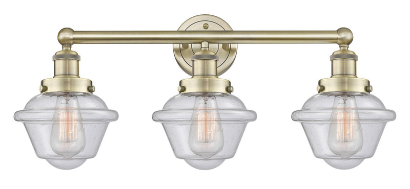 Innovations 616-3W-AB-G534 Three Light Bath Vanity, Antique Brass