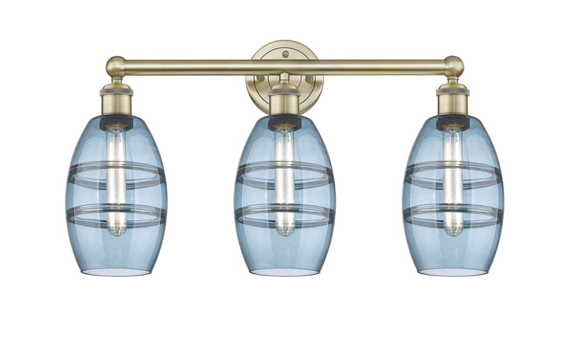 Innovations 616-3W-AB-G557-6BL Three Light Bath Vanity, Antique Brass