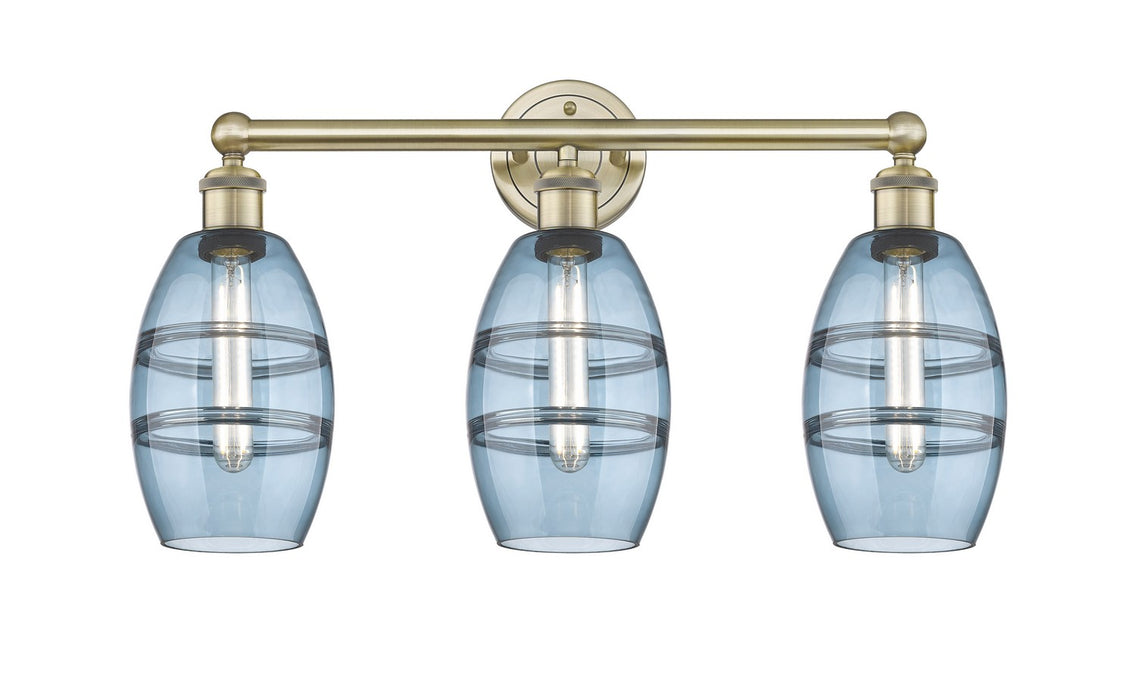 Innovations 616-3W-AB-G557-6BL Three Light Bath Vanity, Antique Brass
