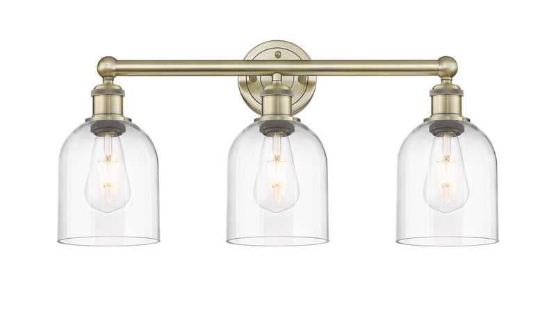Innovations 616-3W-AB-G558-6CL Three Light Bath Vanity, Antique Brass