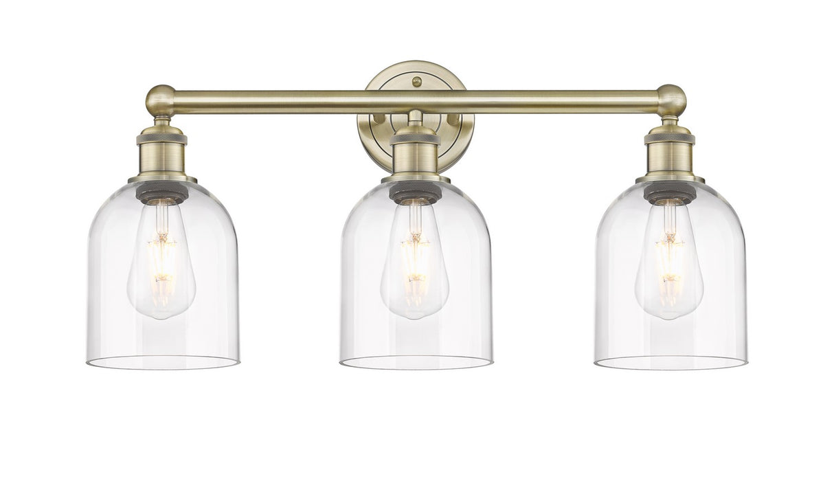 Innovations 616-3W-AB-G558-6CL Three Light Bath Vanity, Antique Brass