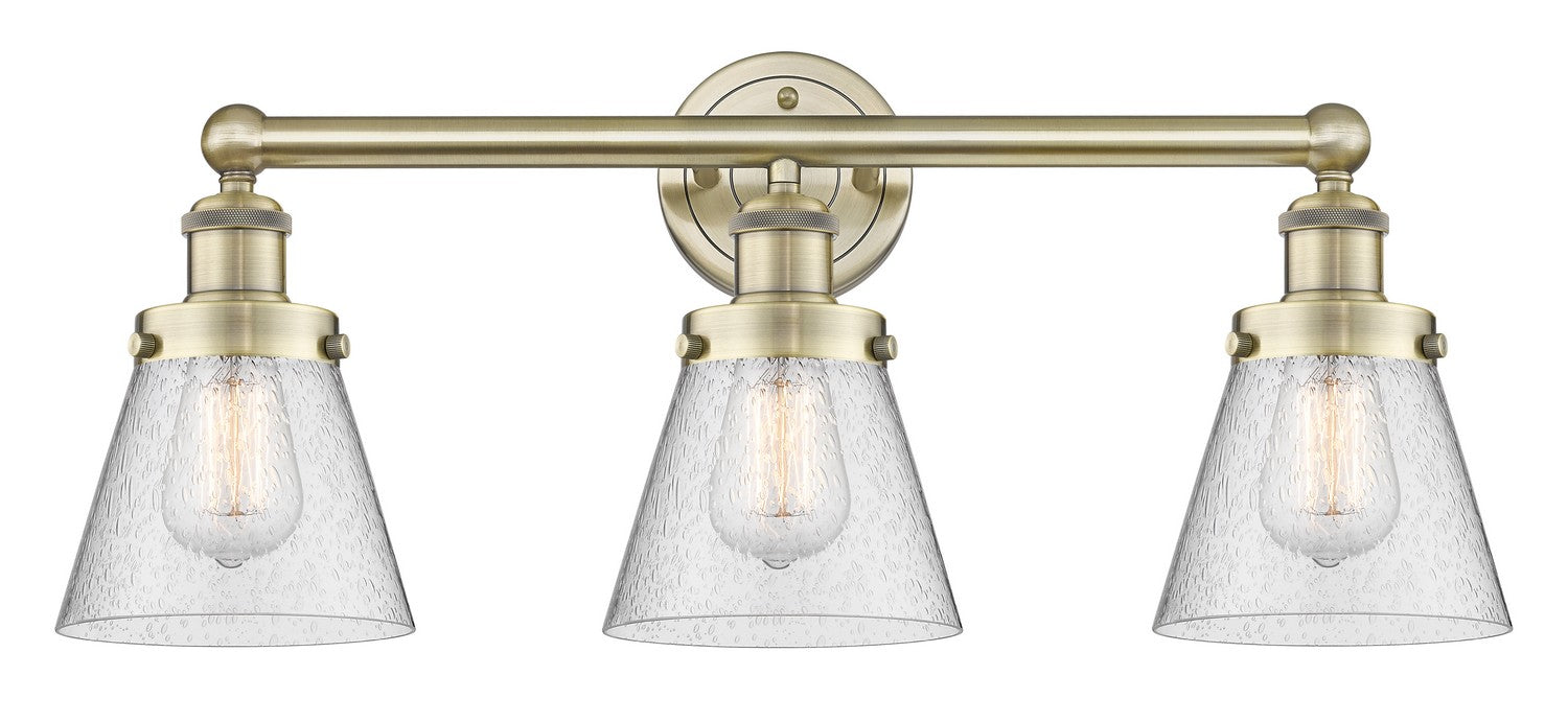 Innovations 616-3W-AB-G64 Three Light Bath Vanity, Antique Brass